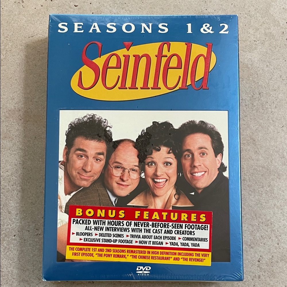 Seinfeld Seasons 1 & 2 DVD Box Set - sealed brand new